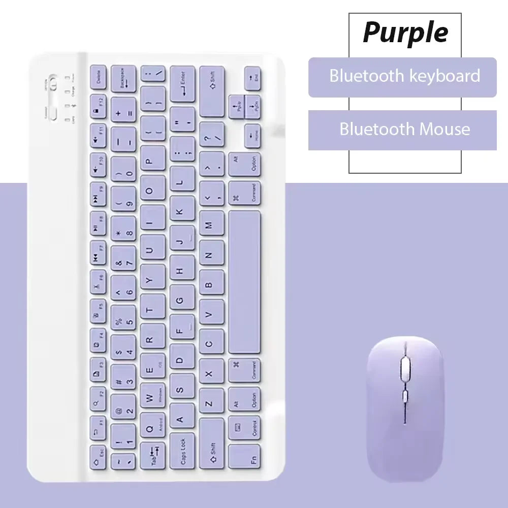 New 10-inch mobile phone pad universal wireless Bluetooth keyboard mouse mute control keyboard convenient mini mouse keyboard