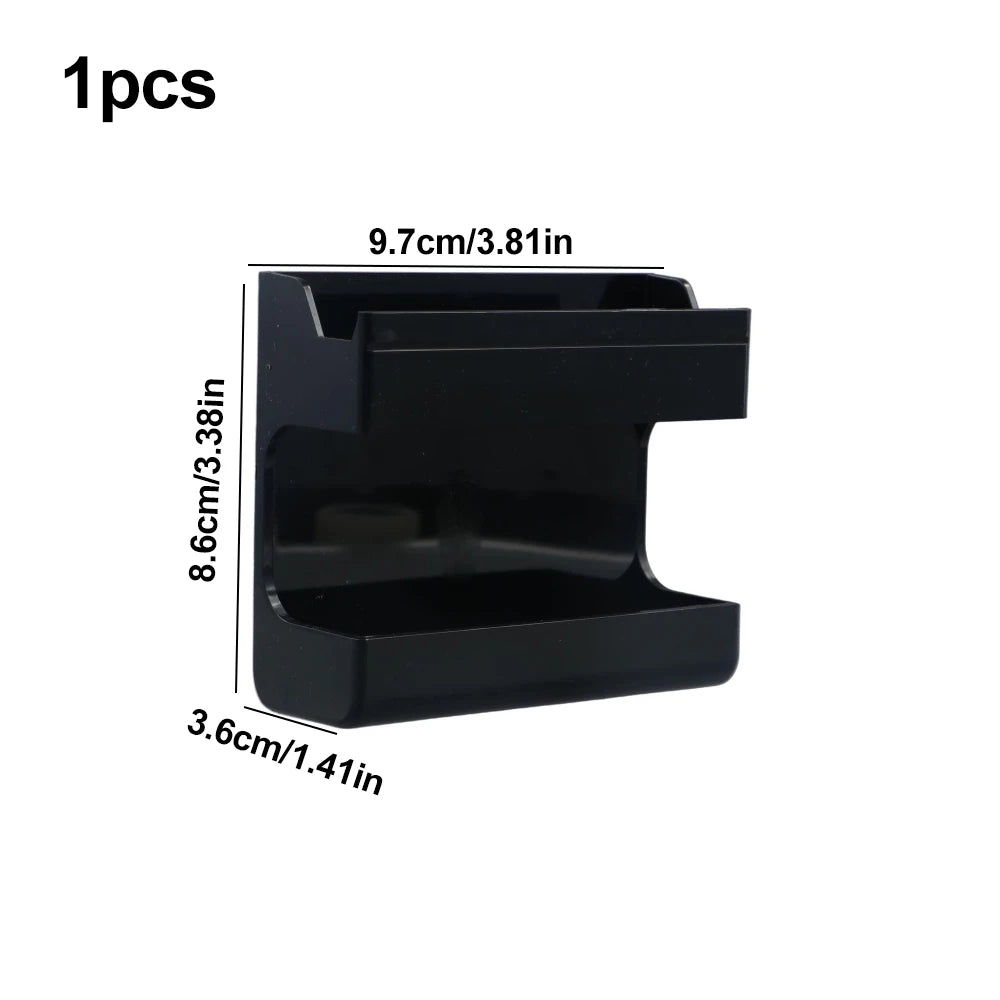 Remote Control Holder Punch-free Wall Mount Organizer for Mobile Phone Charging Living Room Storage Box