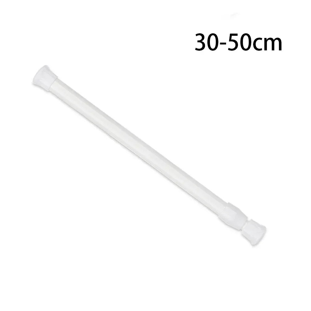 30-90CM Multi Purpose Spring Loaded Extendable Telescopic Curtain Pole Tension Rail Net Voile Pole Net Rods Curtain Telescopic