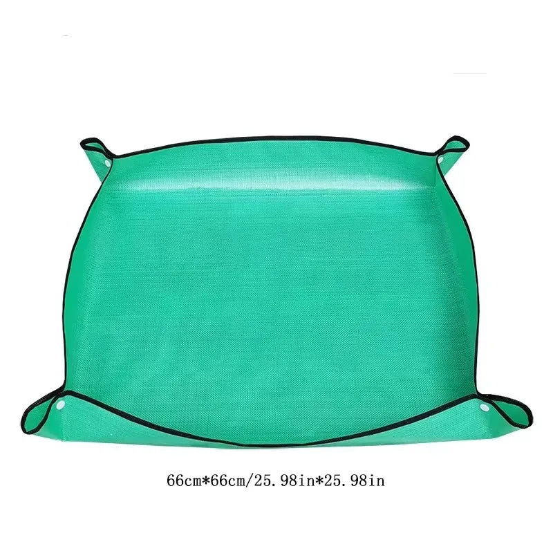 50*50cm Flower Pots Transplanting Mats Gardening Planting Mat PE Plant Repotting Mat Foldable Waterproof Gardening Potting Pad