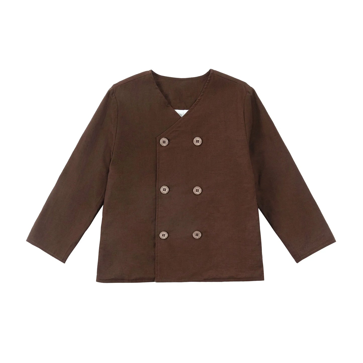 AP Chocolate Collection 2025 Spring Summer Embroidery Family Matching Clothing Set Girl Dress Baby 2-Pieces Blazer Shirt Shorts