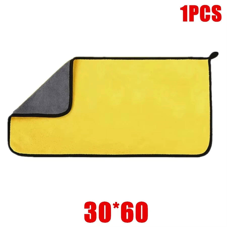 3/5/10Pcs Car Wash Microfiber Towel 30*30CM / 30*60cm Car Cleaning Drying Cloth Care Cloth Car Wash Towel Kitchen Towel