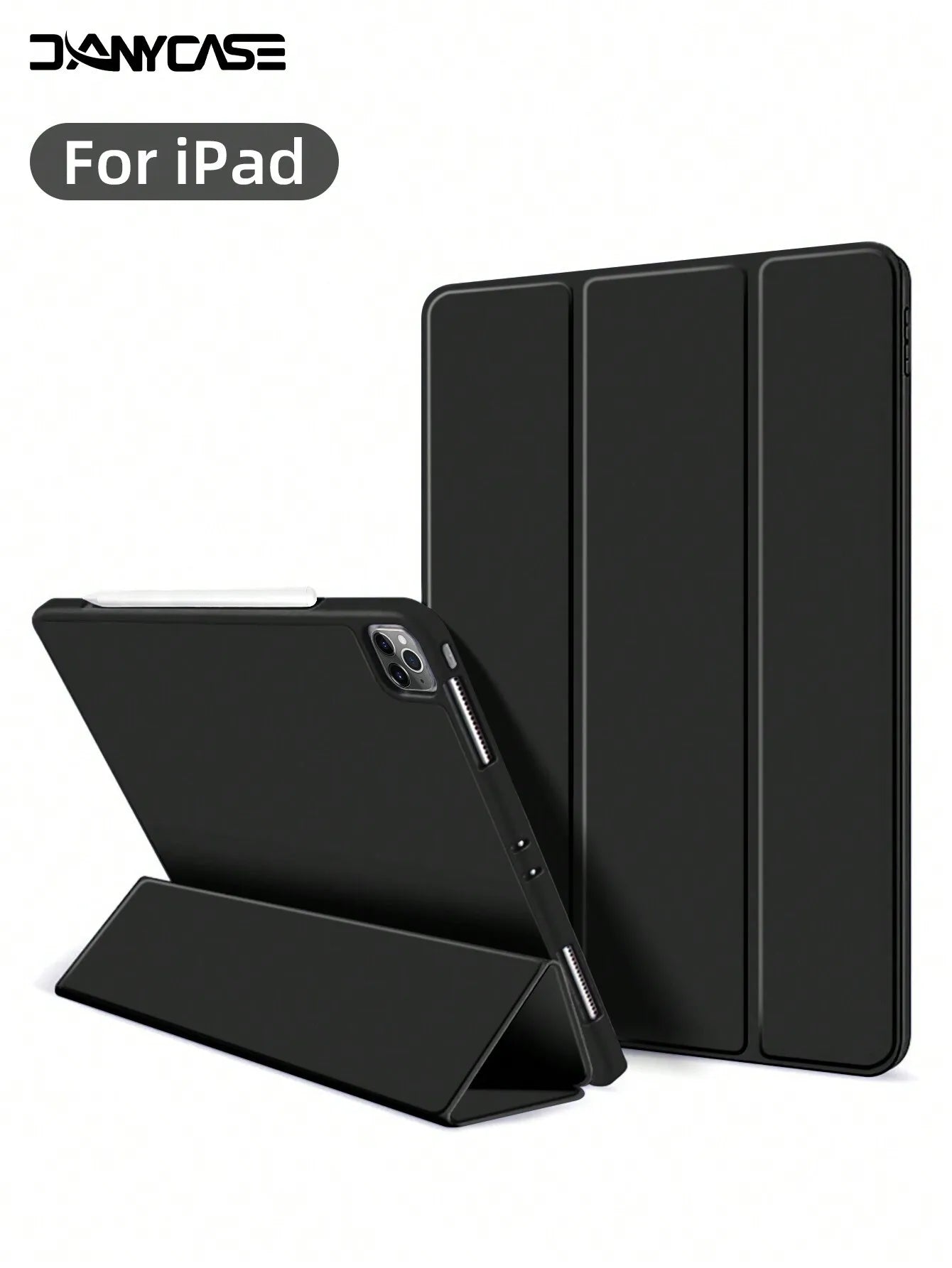 Protective Case With Pencil Slot, Compatible With IPad A16 2025, Air 11"/13", M2/M3, Pro 11"/13", M4 2024, Air 5/4 10.9", Air 3 10.5", 9th/8th/7th Gen 10.2", 5th/6th Gen 9.7", Mini 6