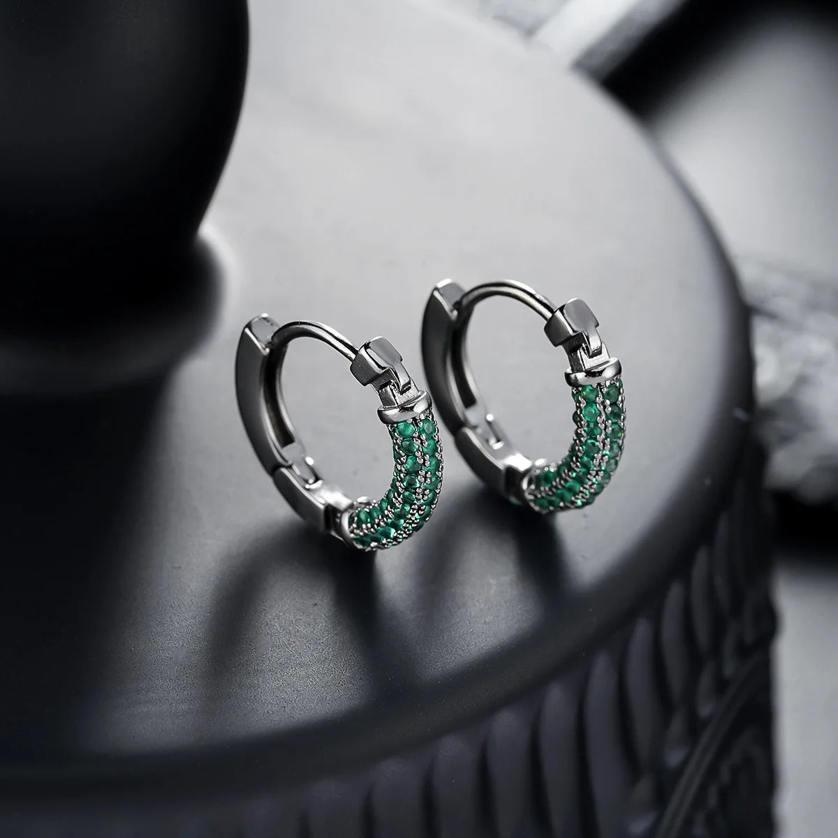 Crystal Lymphatic Drainage Earrings Colorful Crystal Round Hoop Earrings Fashion Magnetotherapy Weight Loss Slimming Jewelry