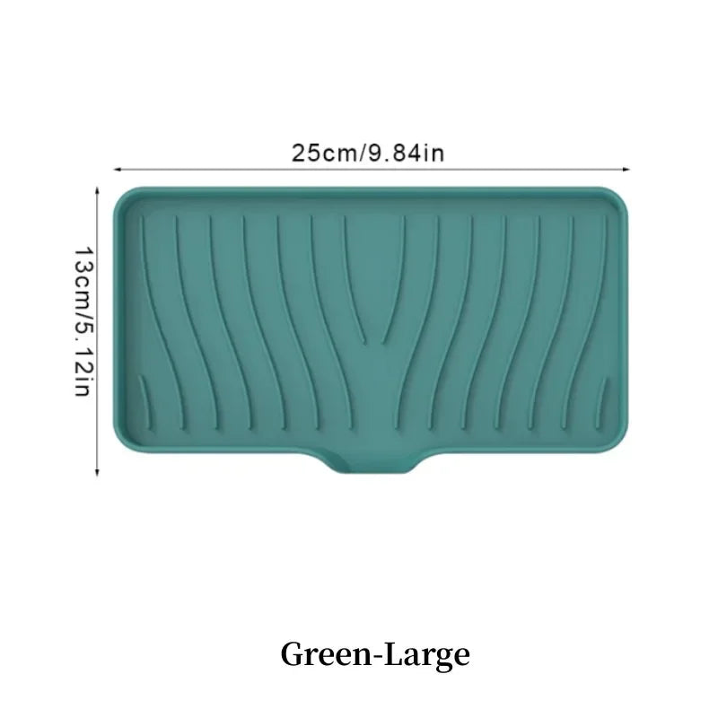 1-Pack Silicone Drain Soap Box Kitchen Bathroom Anti-slip Sink Tray Creative Washing Table Soap Tray Free Punch Drain Rack