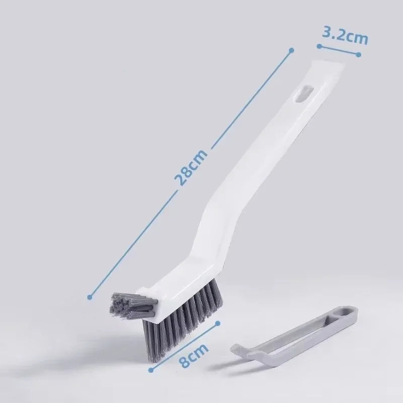 V-Shaped Gap Cleaning Brush - Multi-Purpose Hard Bristle Tool for Bathroom, Kitchen & Tile Grout - Efficient Dead Spot Cleaner