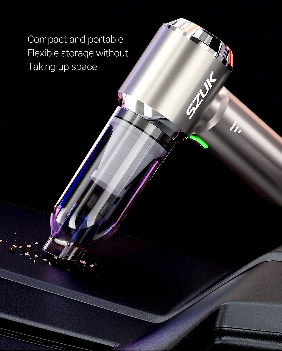 SZUK 985000Pa Car Vacuum Cleaner Powerful Suction Wireless Vacuum Cleaner Handheld Portable Cleaner Mini Vacuum Cleaner for Car