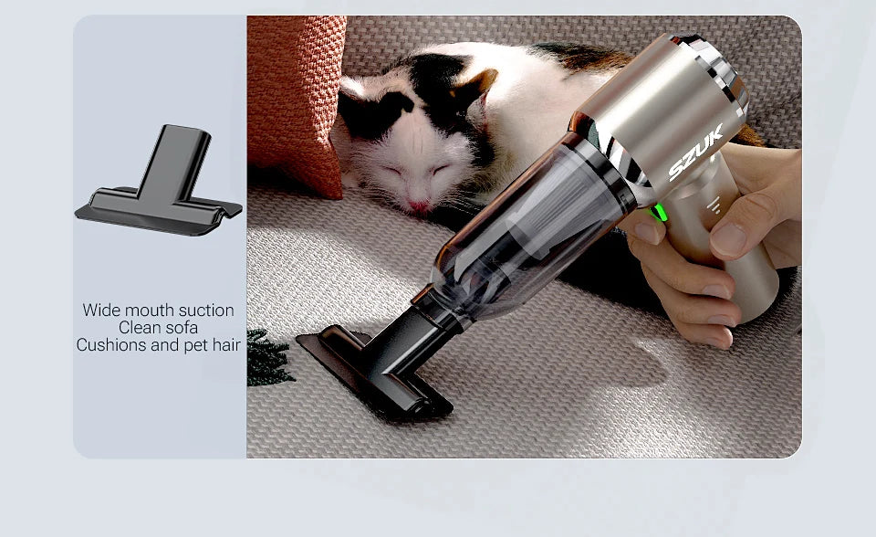 SZUK 985000Pa Car Vacuum Cleaner Powerful Suction Wireless Vacuum Cleaner Handheld Portable Cleaner Mini Vacuum Cleaner for Car
