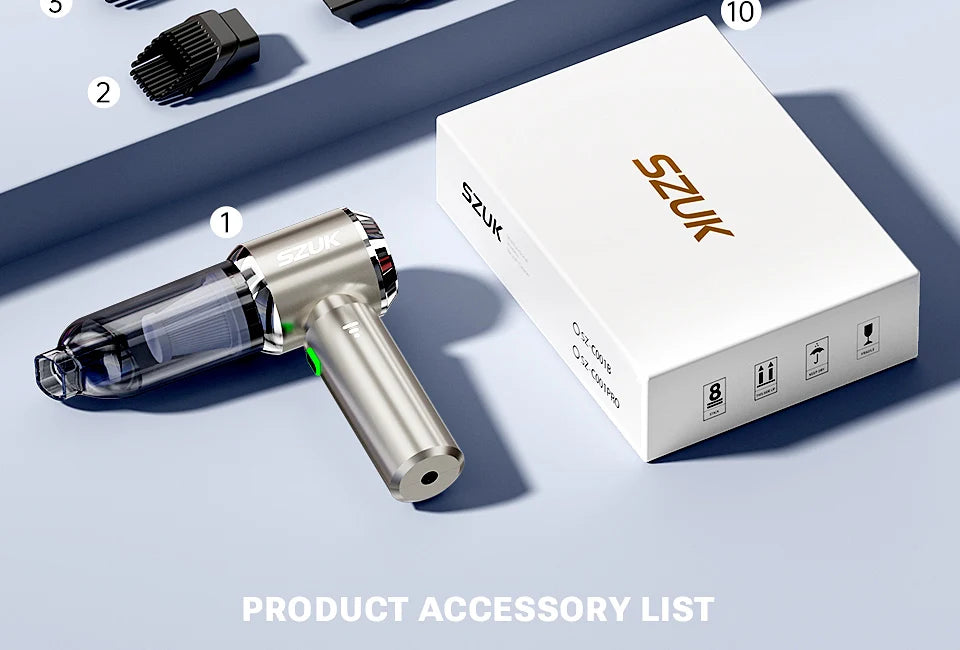 SZUK 985000Pa Car Vacuum Cleaner Powerful Suction Wireless Vacuum Cleaner Handheld Portable Cleaner Mini Vacuum Cleaner for Car