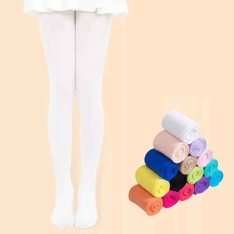 Spring/autumn candy color children tights  for baby girls kids cute velvet pantyhose tights stockings for girls dance tights