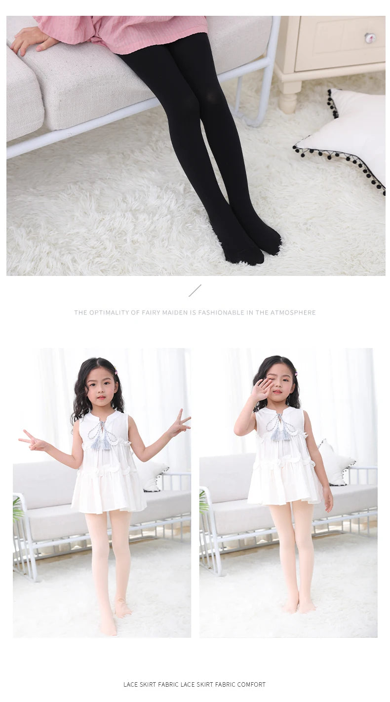 Spring/autumn candy color children tights  for baby girls kids cute velvet pantyhose tights stockings for girls dance tights