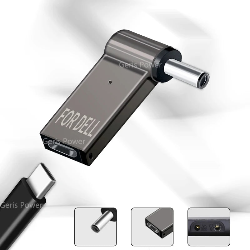 100W USB Type C Fast Charging Adapter Plug Connector Universal USB C Laptop Charger Converter for Dell Asus Hp Acer Lenovo