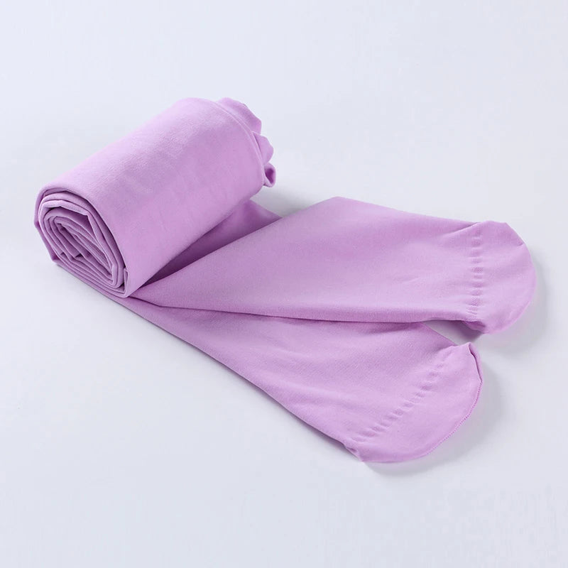 Spring/autumn candy color children tights  for baby girls kids cute velvet pantyhose tights stockings for girls dance tights