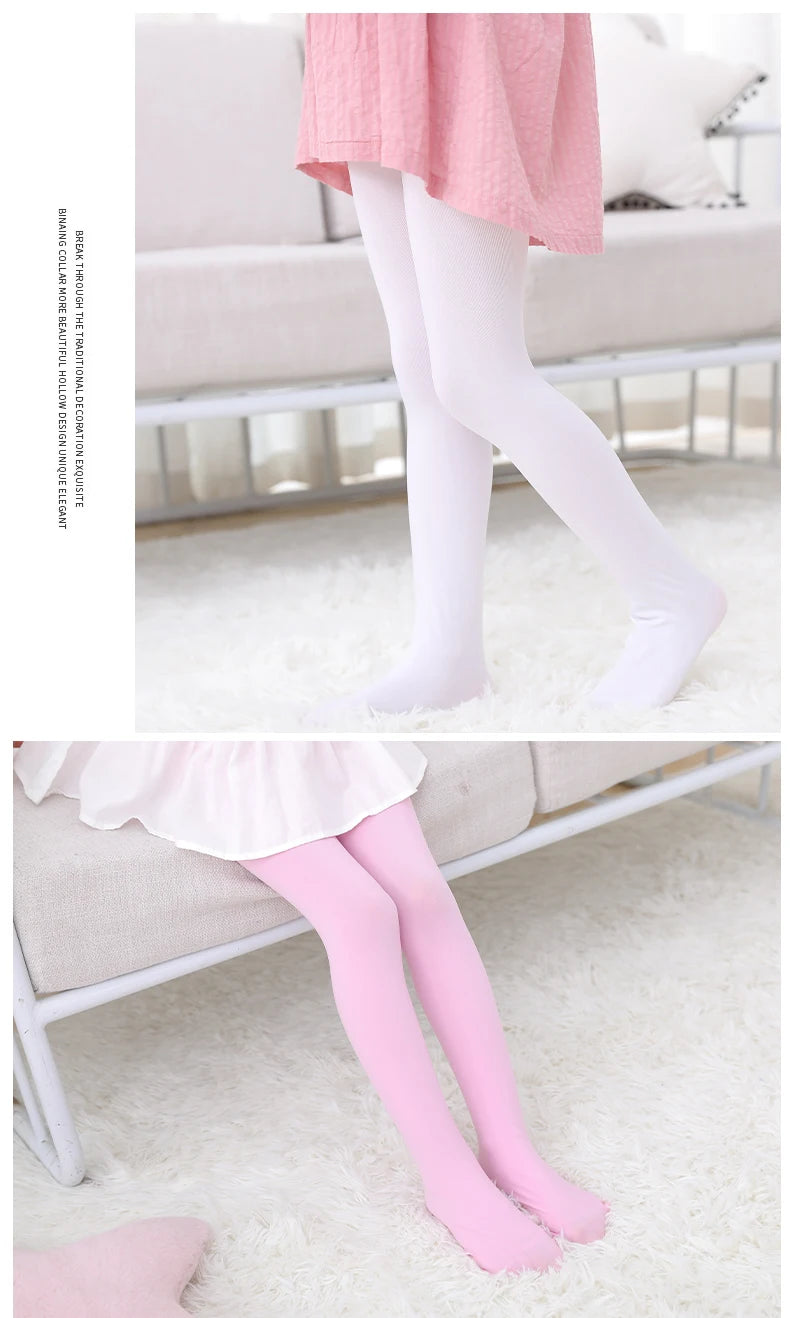 Spring/autumn candy color children tights  for baby girls kids cute velvet pantyhose tights stockings for girls dance tights