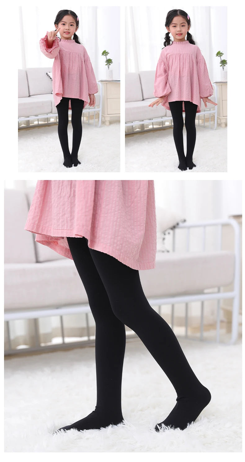 Spring/autumn candy color children tights  for baby girls kids cute velvet pantyhose tights stockings for girls dance tights