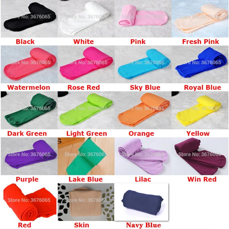 Spring/autumn candy color children tights  for baby girls kids cute velvet pantyhose tights stockings for girls dance tights