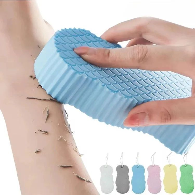 Kids Magic Bath Sponge 3D Exfoliating Brush for Gentle Dead Skin Removal - Baby Body Scrubber & Massage Cleaning Tool