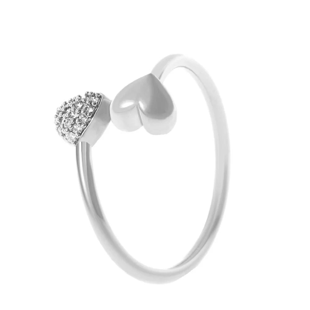 2025 Cross-Border Retro New Simple Rrregular Baroque Imitation Pearl Personality Ladies French Ring, Suitable For Charming Intel
