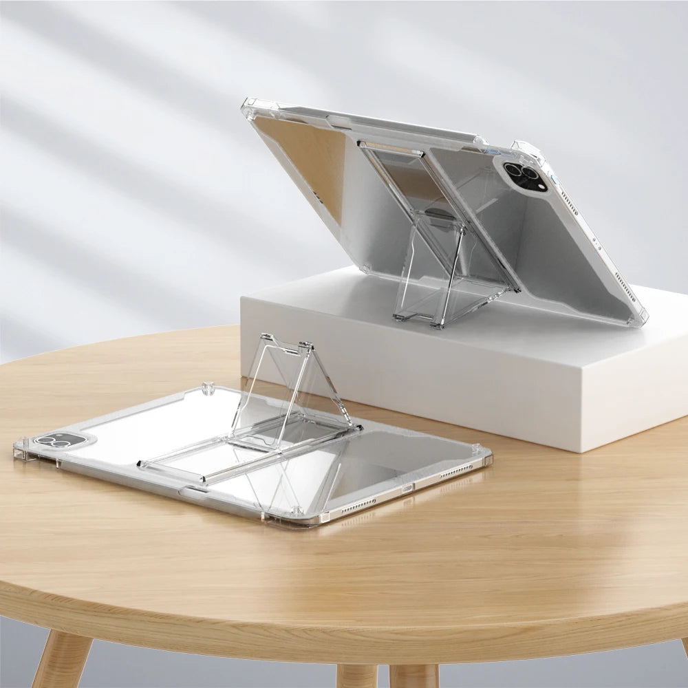 For iPad Case 2022 Pro 11 10th Generation 10.9 Air 5 4 10.2 7/9th 2021 Mini 6 10.5 2018 9.7 5th 6th 12 9 Transparent Cover Funda