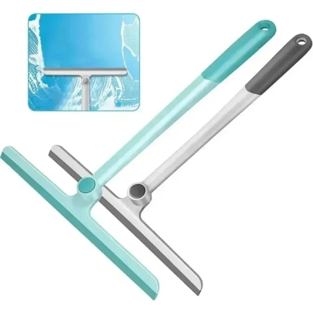 360-degree rotatable shower squeegee, glass squeegee, scraper cleaner, bathroom mirror scraper