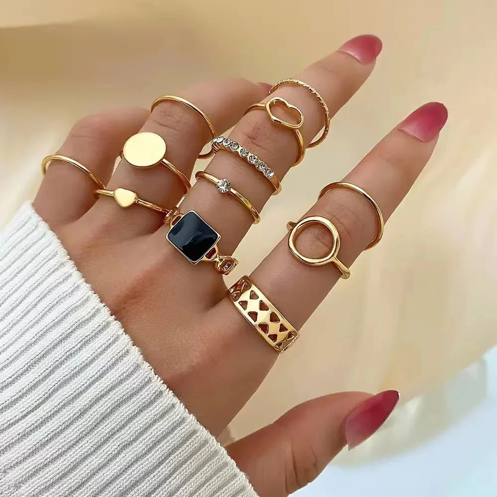 2025 Cross-Border Retro New Simple Rrregular Baroque Imitation Pearl Personality Ladies French Ring, Suitable For Charming Intel