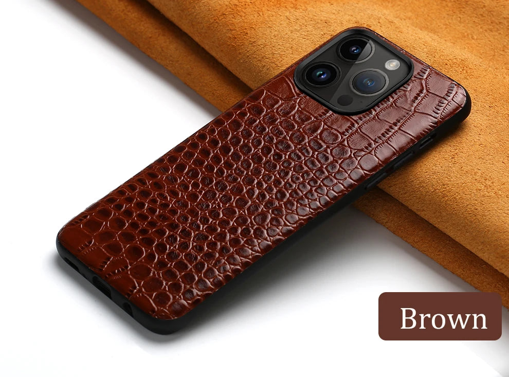 WEFOR Genuine Leather Phone Case for Apple iPhone 14 11 12 13 Pro Max 14Pro 12 Mini X XR XS 6S 6 7 8 Plus SE 2020 Back Cover