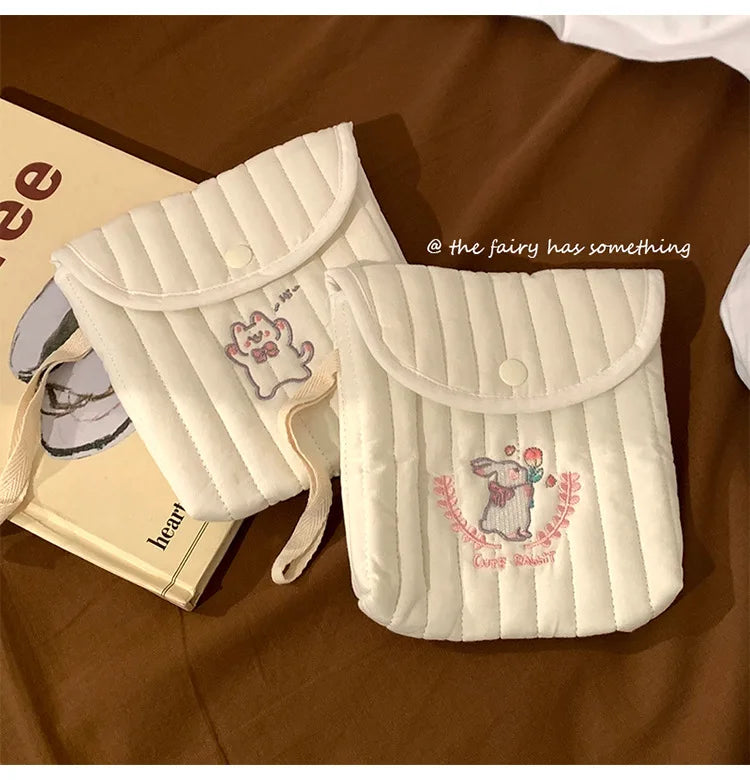 Cute Sanitary Napkins Menstruation Towel Storage Bag Portable Mini Student Tampon Monthly Bag Storage Bag