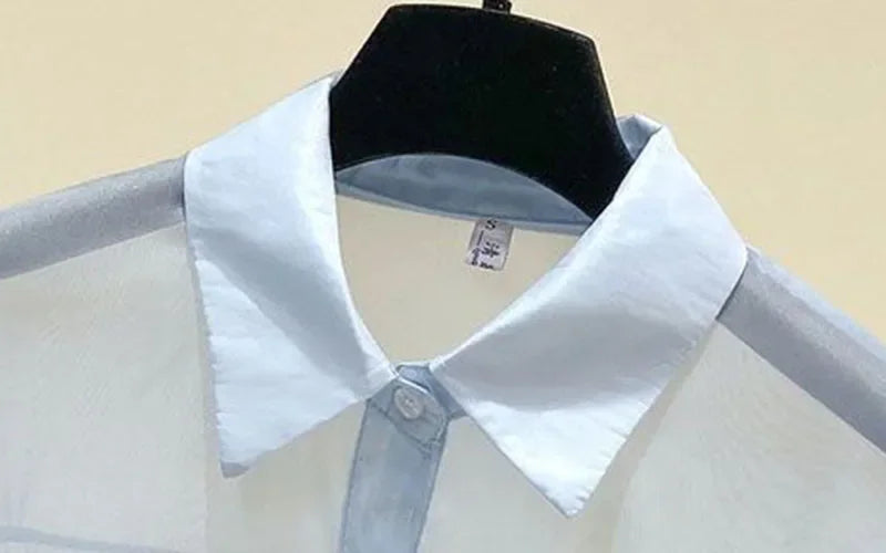 Smvp Chiffon Blouses for Women Summer Thin Loose Button-Up Sunscreen Shirt Woman Korean Fashion Bow Lace-up Long Sleeve Shirts
