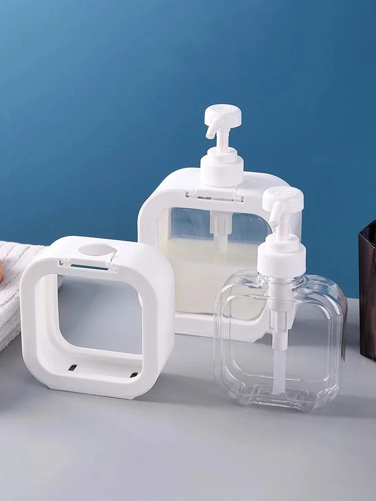 500/300mL Large Capacity Transparent Soap Lotion Dispenser Bottle Press Pump Plastic Hand Sanitizer For Kitchen Bathroom Travel