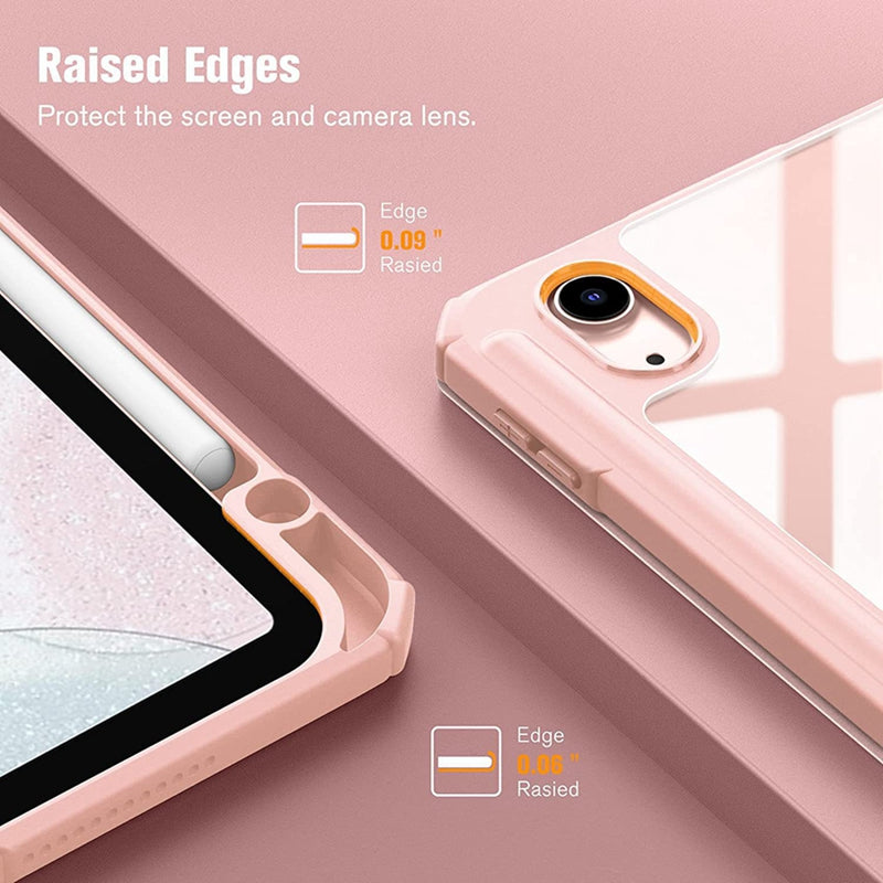 Smart PU Case for iPad Air 4th 5th iPad 10th 10.9 Funda iPad Pro air 12th 11th 11" 7th 8th 9th 10.2 2 9.7 10.5 Transparent Cover