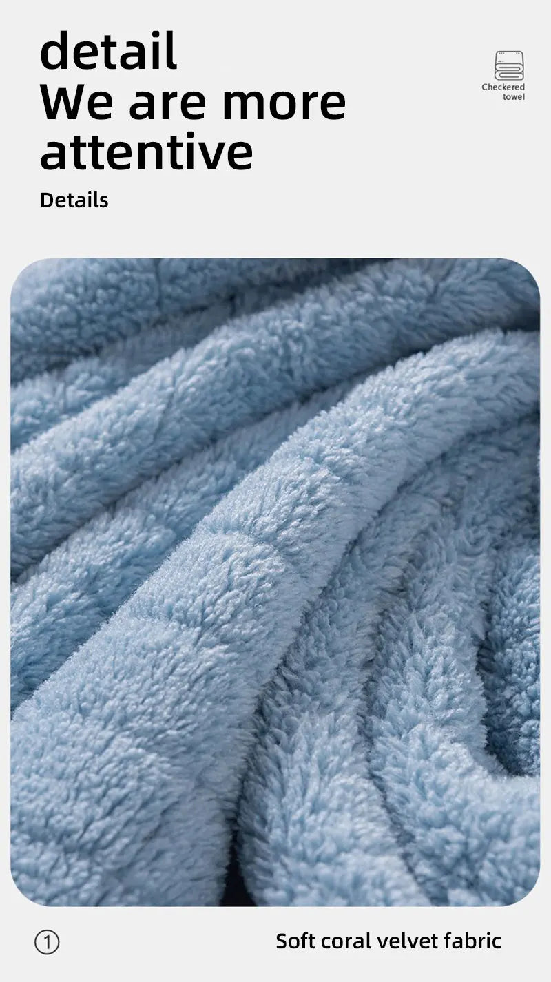 Square Spiral Bath Towel Designer Solid Color Quick Drying Water Absorbing Dry Hair Household And Daily Use Soft Square-Towels