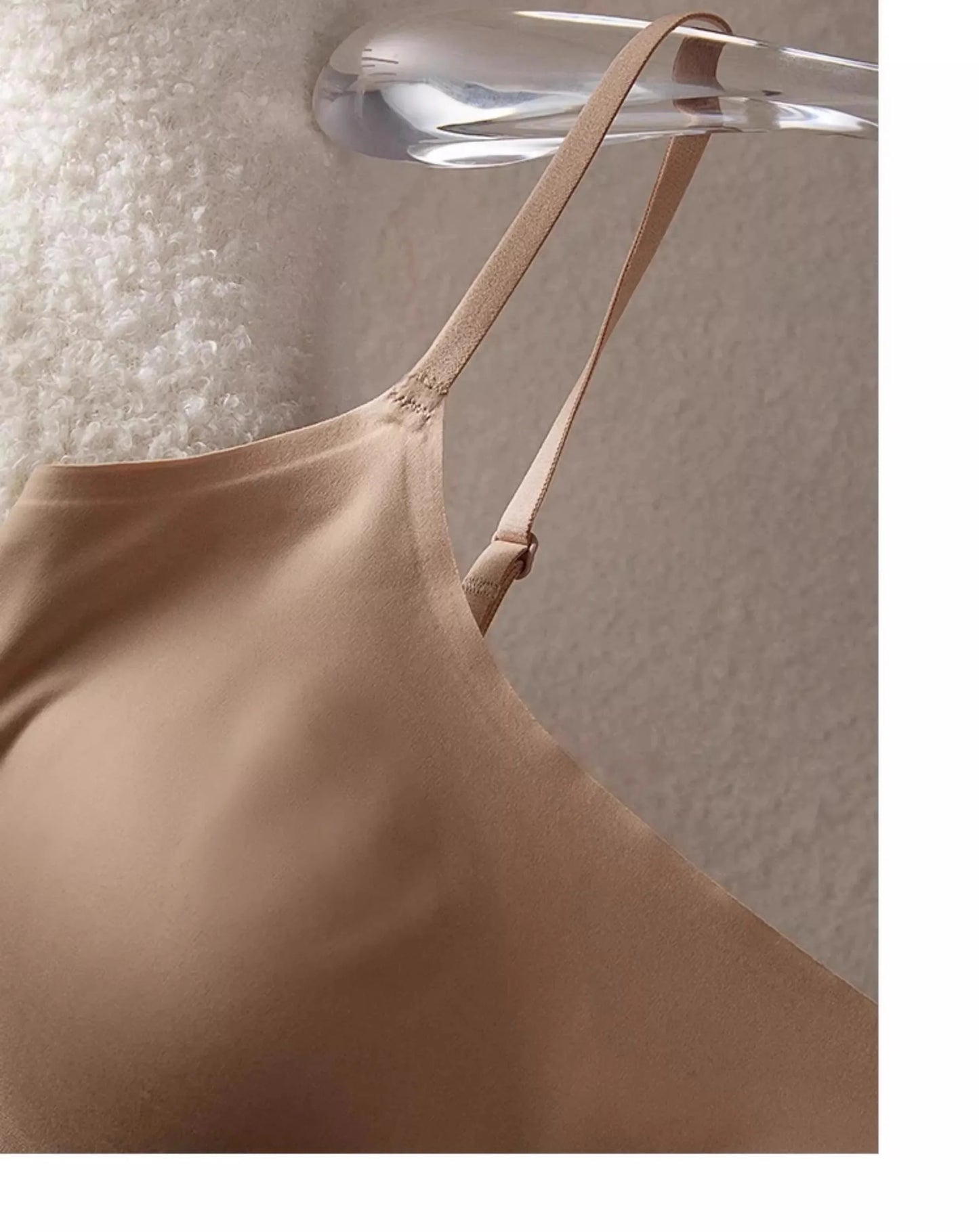 Autumn Winter MOYISU Seamless Bra: Invisible Lined Camisole Anti-Peep Undershirt Strap Sexy  Support Cozy Layering UK Essential
