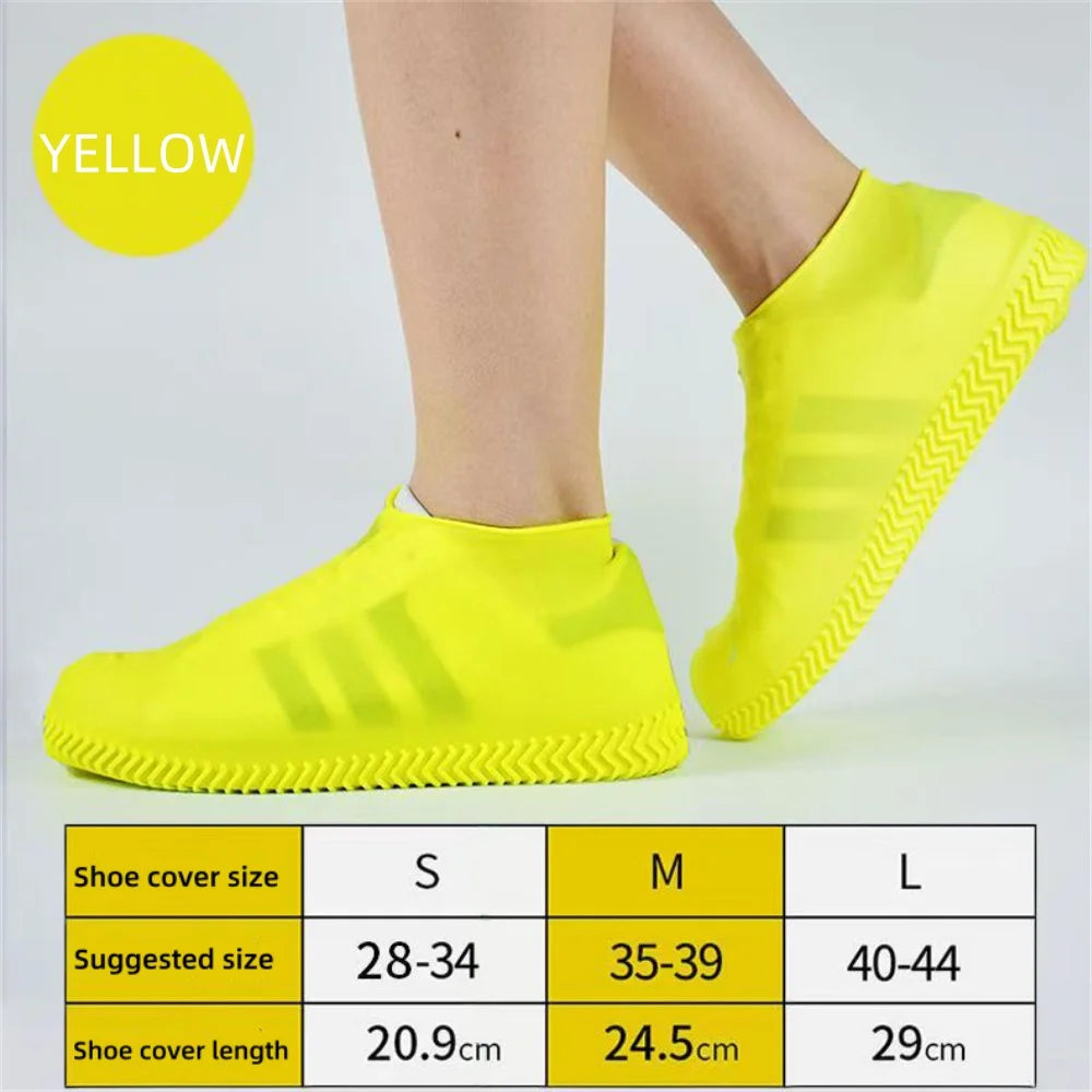 Rain Shoe Covers Waterproof Covers Reusable Non-slip Rain Footwear Covers Outdoor Adult Children for Shoes Boots Protector Cover