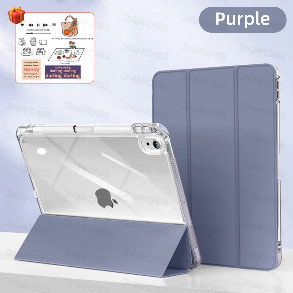For iPad Air 11 2024 Pro Transparency Case For 2024 iPad Air 11-inch 12.9-inch Air 4/5 iPad 7/8/9th 10.2 5/6th 9.7in Tablet Case