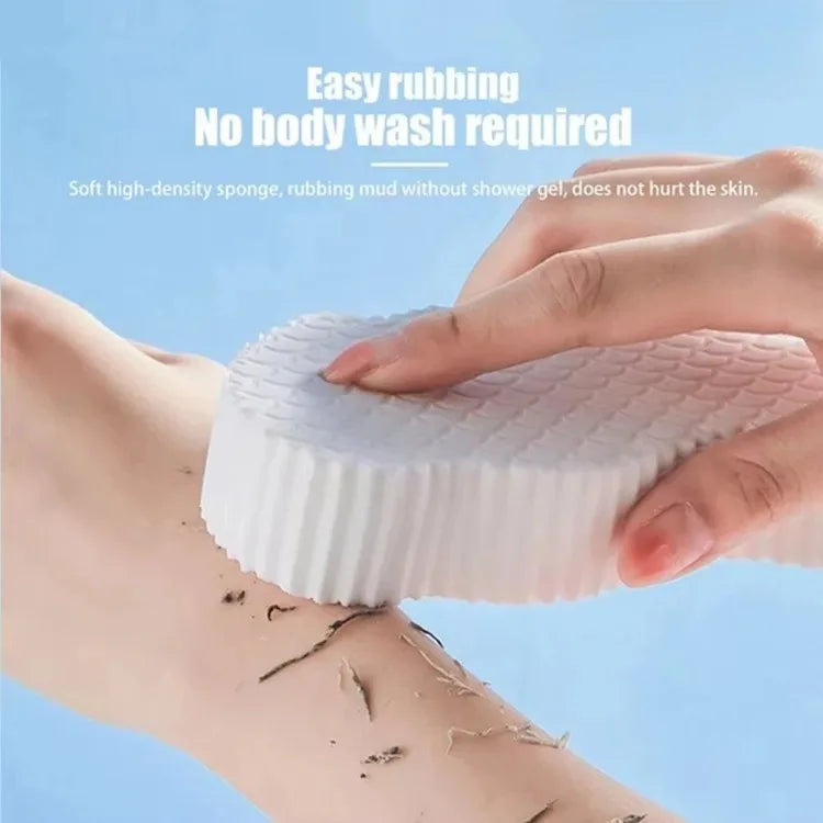Kids Magic Bath Sponge 3D Exfoliating Brush for Gentle Dead Skin Removal - Baby Body Scrubber & Massage Cleaning Tool
