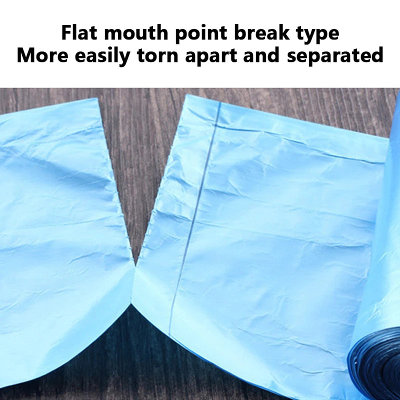 Disposable Flat-mouth Garbage Bag In Roll New Material Thickened And Strong Household Kitchen Bedroom Color Garbage Bag 45x50cm