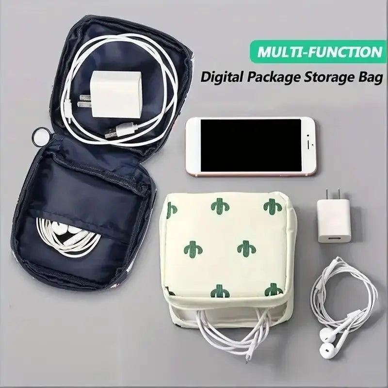Cute cartoon sanitary pad storage bag for girls' menstrual period, portable aunt bag, sanitary pad storage, large capacity small
