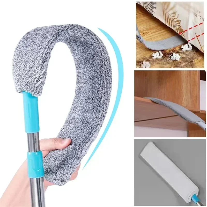 Long-Handled Detachable Mop Household Cleaning Tool for Floor Bed Bottom Vacuum Sofa Dusting And Gap Cleaning