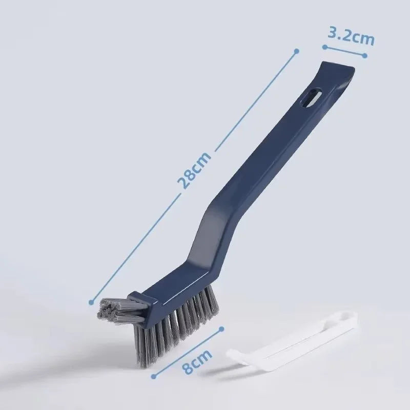 V-Shaped Gap Cleaning Brush - Multi-Purpose Hard Bristle Tool for Bathroom, Kitchen & Tile Grout - Efficient Dead Spot Cleaner
