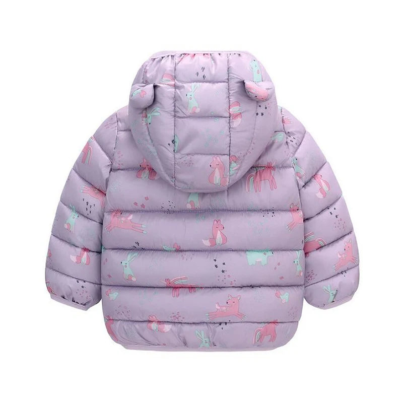 Hooded Lightweight Down Jackets Children Boy Girl Baby Coat Autumn Winter Outerwear Casual Clothing Kids Christmas Birthday Gift
