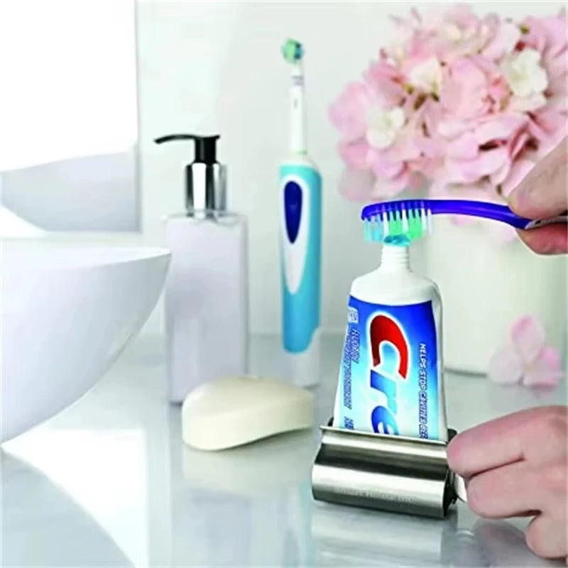Stainless Steel Wringer Roller Rotate Dispenser for Ointments Cosmetics Bathroom Accessories Toothpaste Squeezer Tube Roller