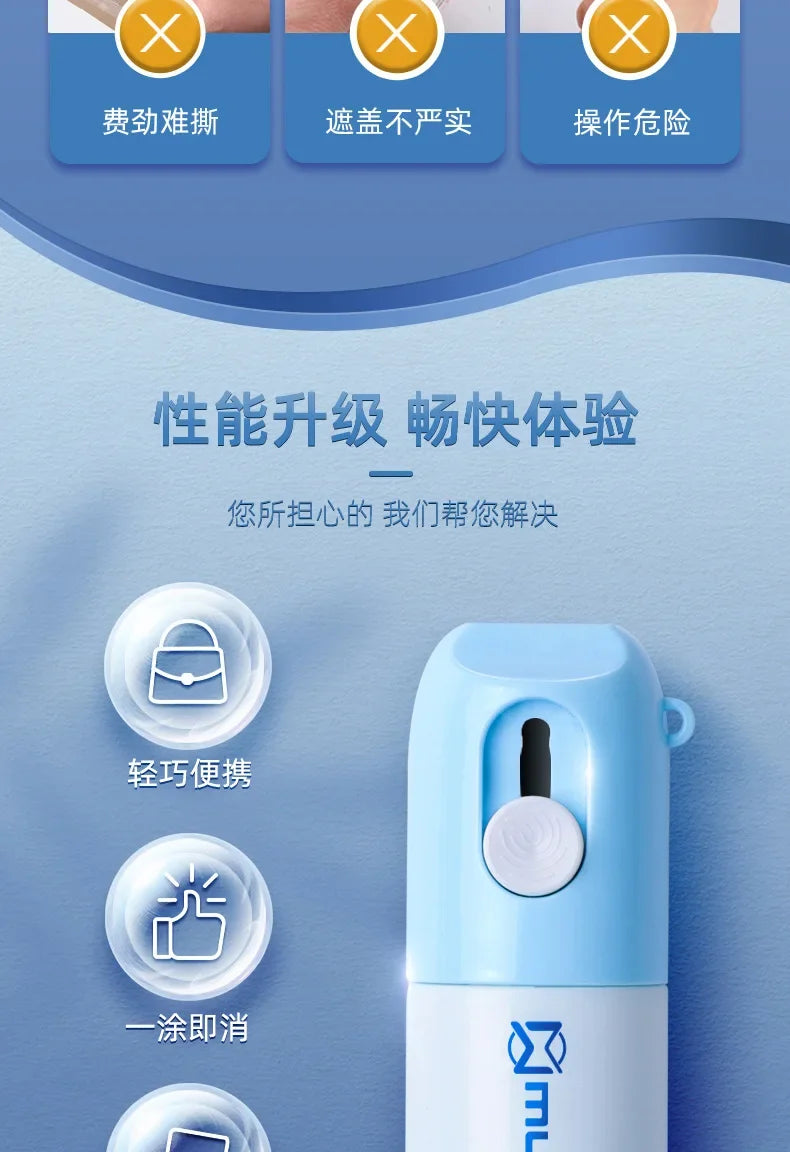 Thermal Paper Correction Fluid with Unboxing Knife Durable Thermal Paper Data Identity Protection Fluid Thermal Paper Eraser