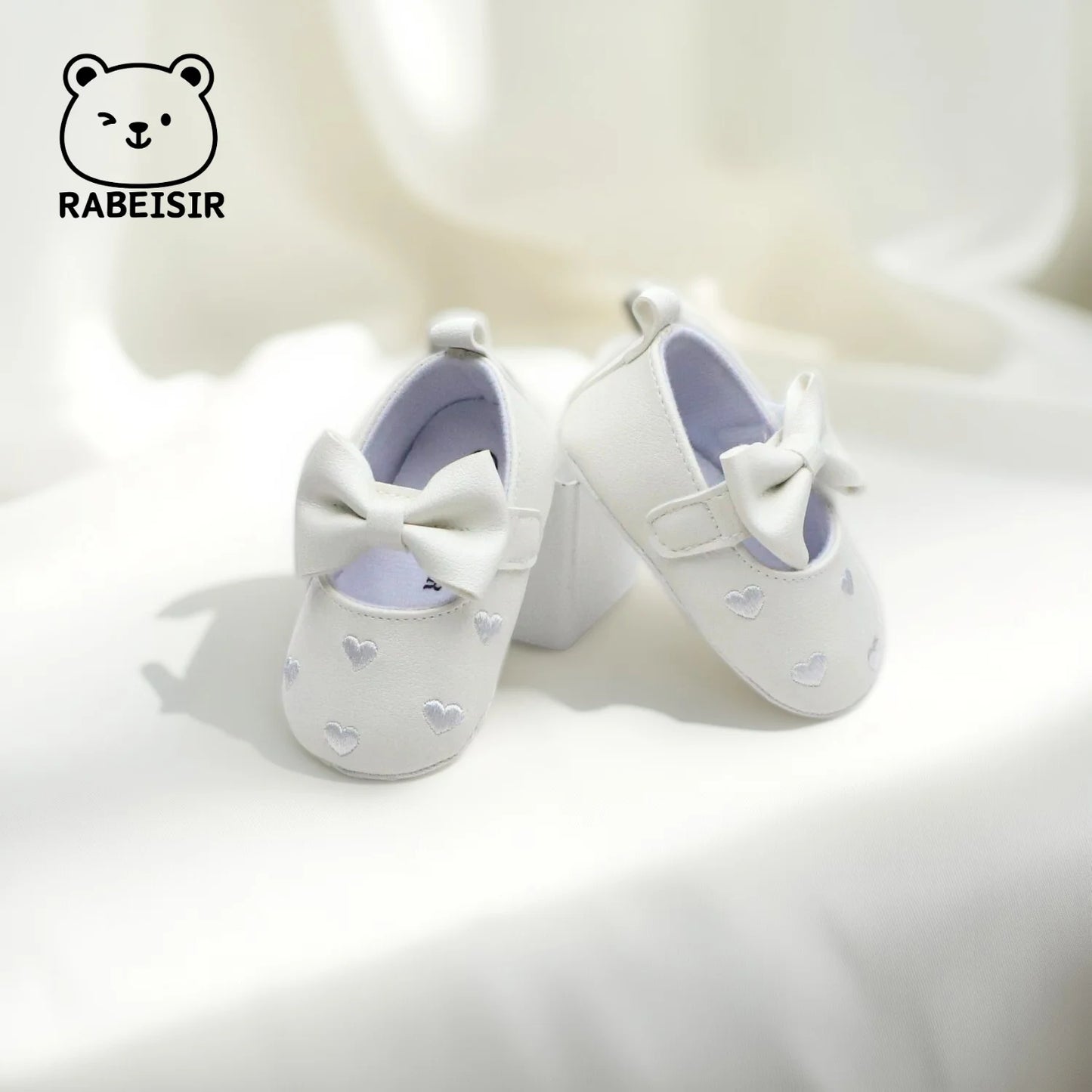 Baby girl toddler shoes baby embroidery love style baby's first pair of step shoes breathable non-slip fashion