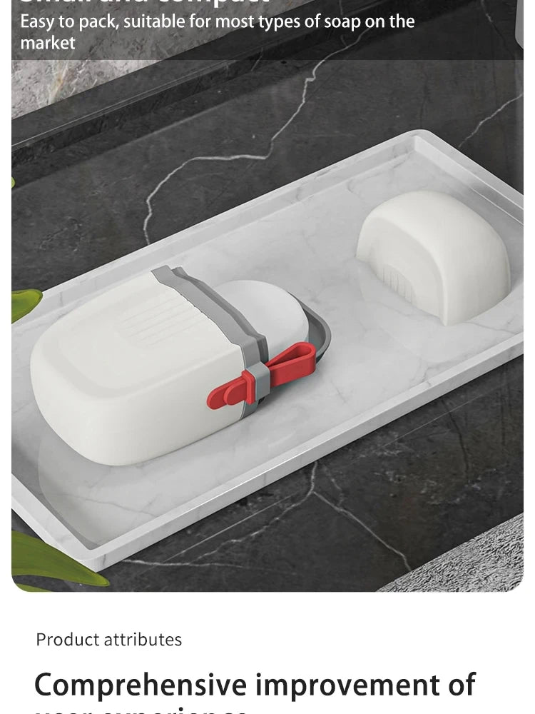 1Pc Porte-savon portable étanche, boîte à savon pour voyage et salle de bain