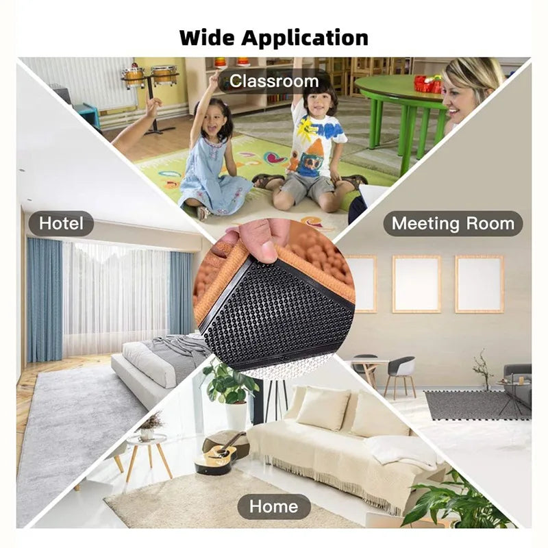 Triangle Carpet Non-slip Stickers Washable Reusable Rug Gripper Anti-skid Rubber Mat Patch Tape Tile Floors Carpets Corners Pad