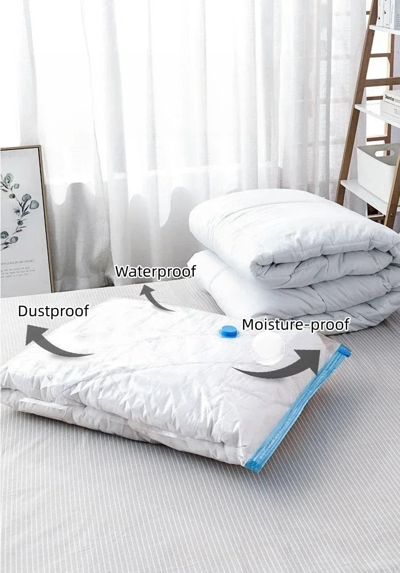 Vacuum Storage Bags 8-18Pc Space Saver Bag Travel Rechargable Air Pump Various Seal Bag Pump for Compress Clothe Blanket Luggage