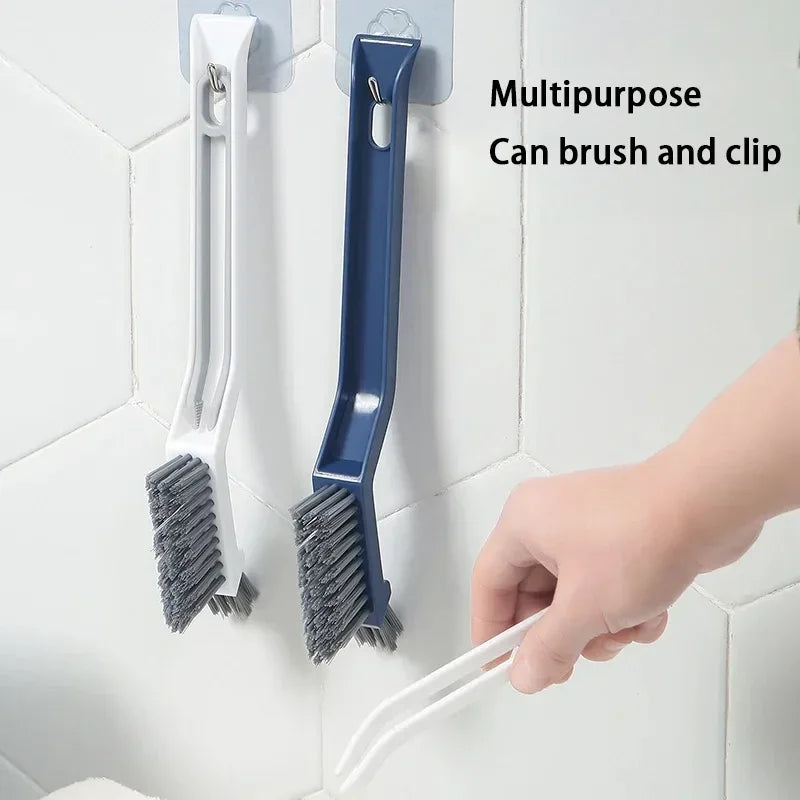 V-Shaped Gap Cleaning Brush - Multi-Purpose Hard Bristle Tool for Bathroom, Kitchen & Tile Grout - Efficient Dead Spot Cleaner
