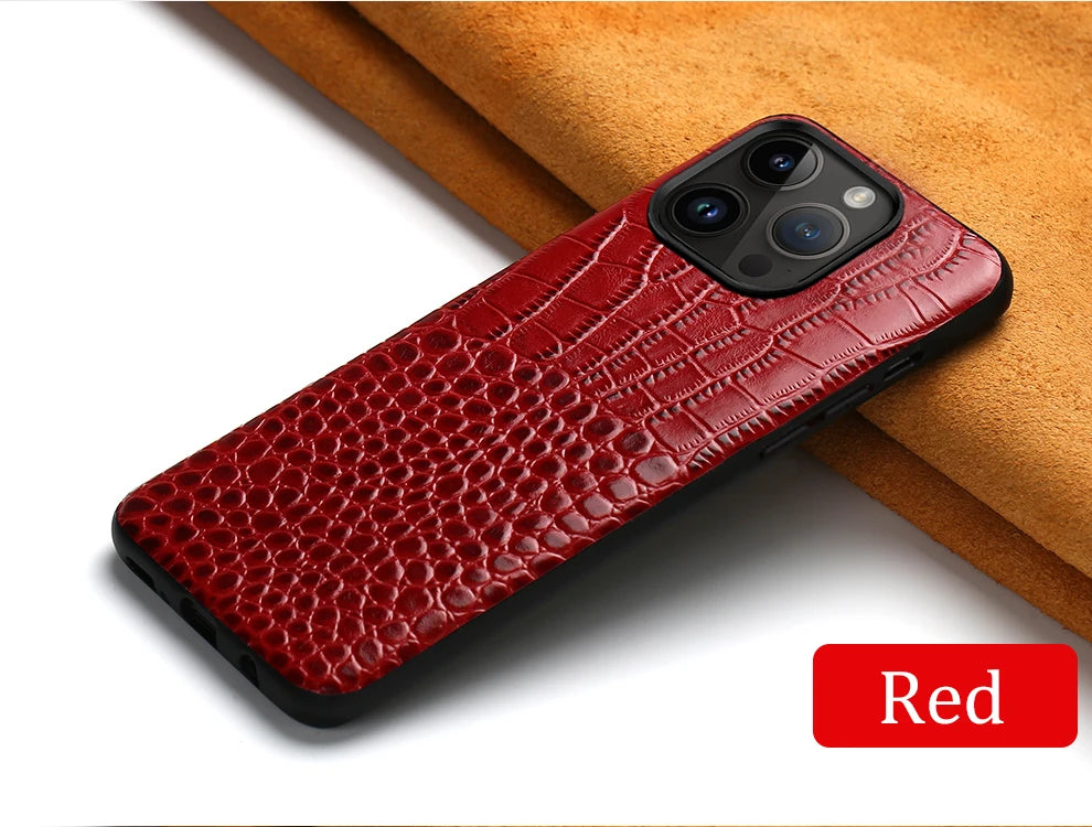 WEFOR Genuine Leather Phone Case for Apple iPhone 14 11 12 13 Pro Max 14Pro 12 Mini X XR XS 6S 6 7 8 Plus SE 2020 Back Cover