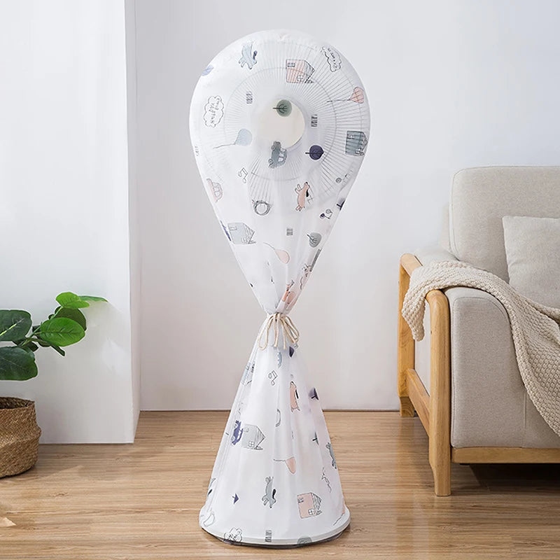 Portable Dustproof All-inclusive Electric Fan Dust Cover Household Floor Fan Cover Waterproof Protective Cover Accessories