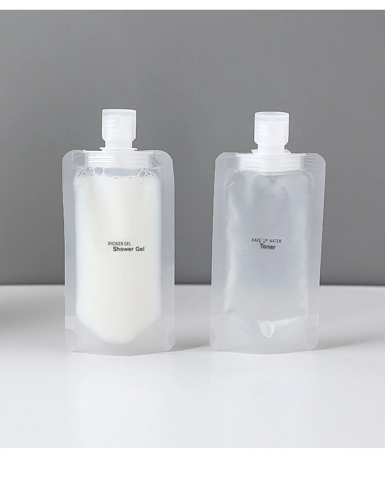 10Pcs 30/50/100ML Thickened Travel Subpackage Cosmetic Lotion Shower Gel Shampoo Portable Facial Cleanser